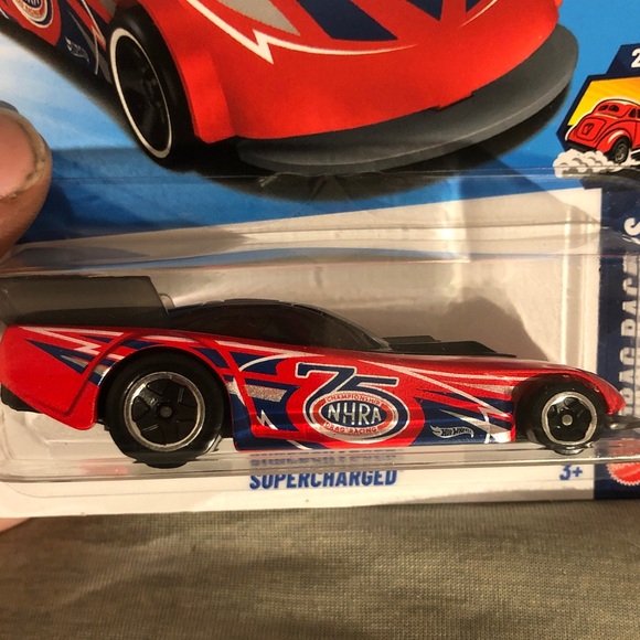 Mattel Hot Wheels Red Supercharged Racer - Picture 2 of 9